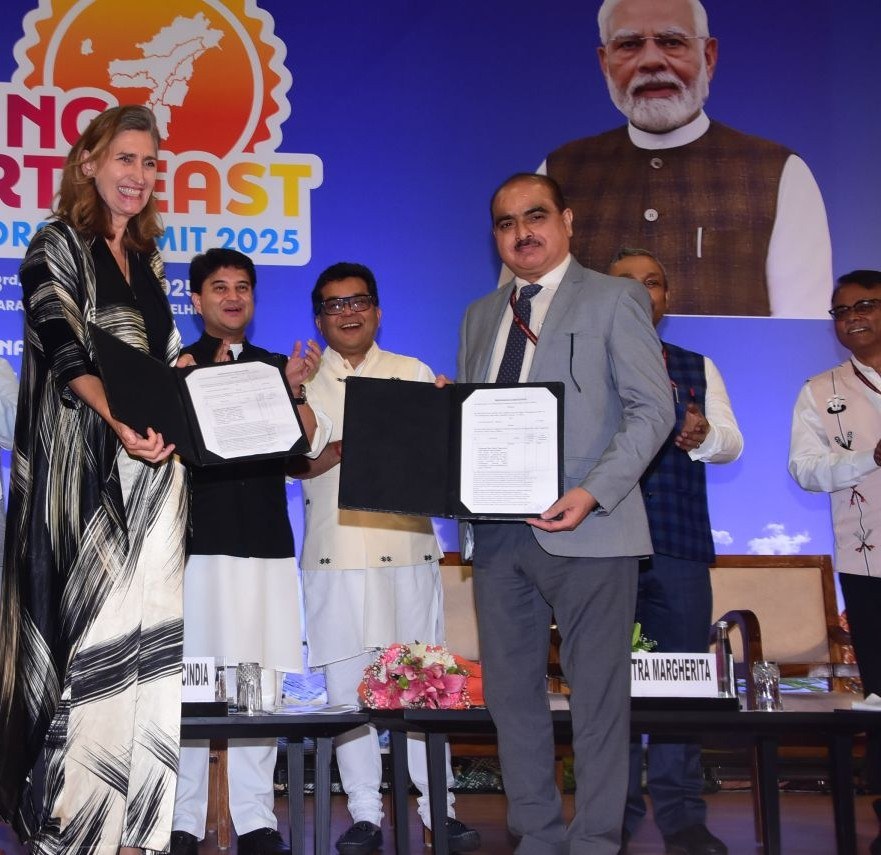 Anja Carron at the signing of the Blue Valley Cluster agreement, Assam Invest 2.0